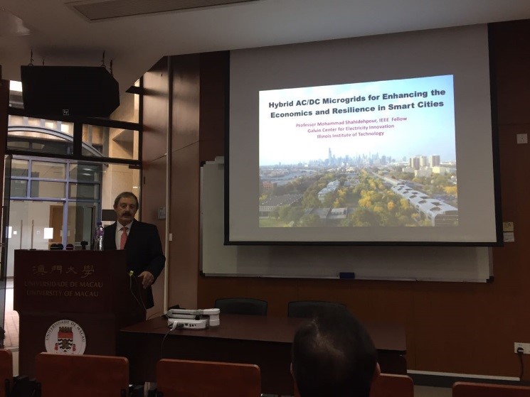 Prof. Mohammad Shahidehpour presents his topic 1