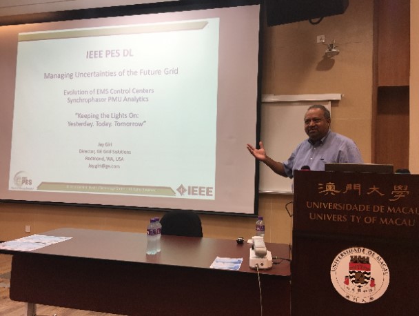 Prof. Jay Giri presents his talk